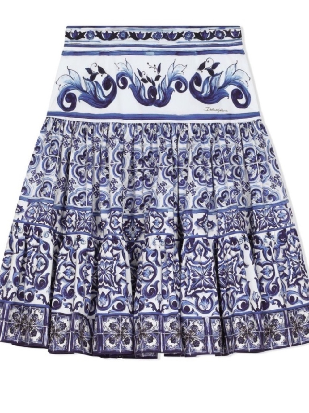Dolce Gabbana girls kids majolica skirt size 10